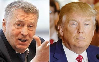 Jirinovski a făcut test ADN ca să demonstreze că e rudă cu Trump. Foto: wackoz.com