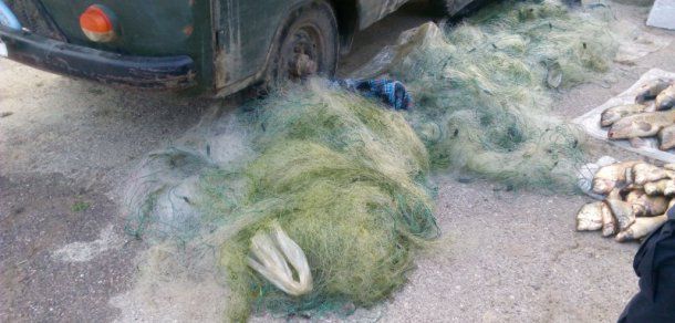 Prindeau pește în perioada de prohibiție, pe lacul Beleu. Foto: border.gov.md
