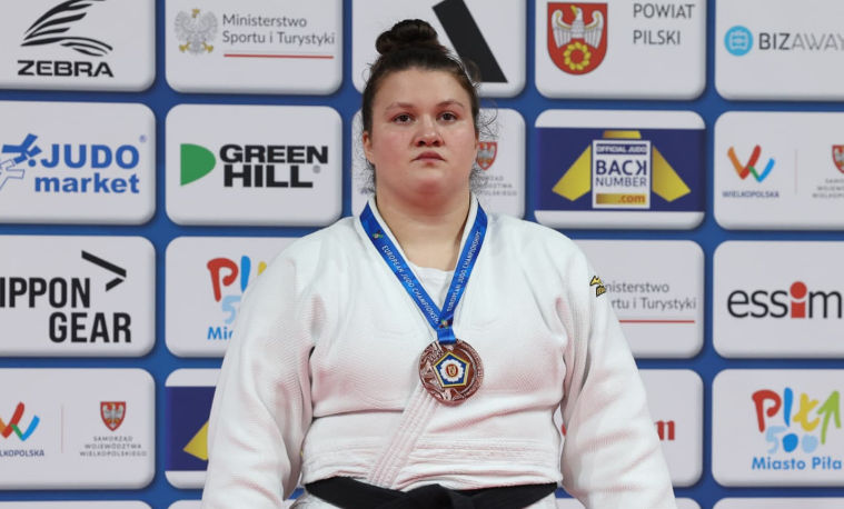 Оксана Дьяченко стала бронзовым призером чемпионата Европы по дзюдо.