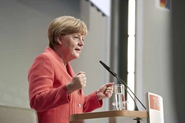 Cancelarul german, Angela Merkel.