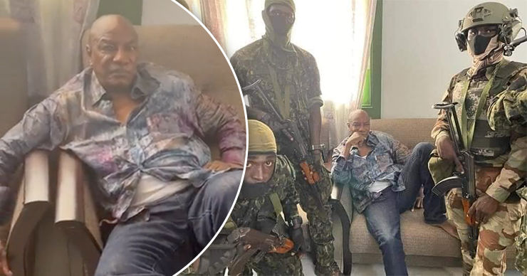 Военные мятежники задержали президента Гвинеи. Коллаж: Point.md