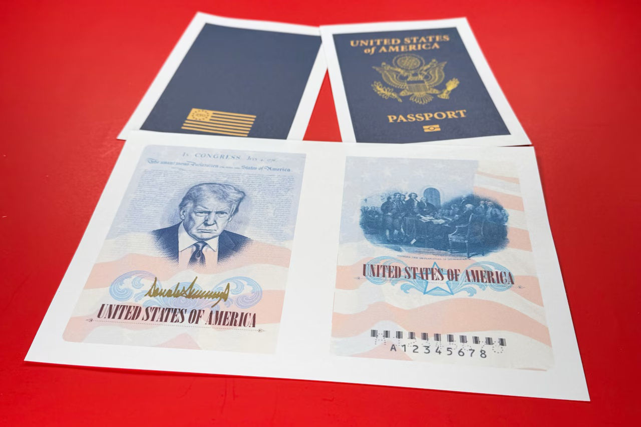 В США портрет Трампа поместят на обложку паспорта.