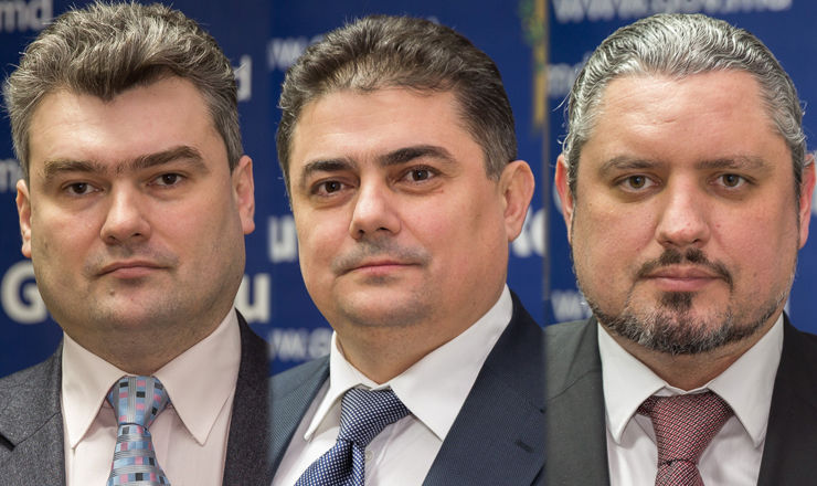 Nume vechi şi funcţii noi. Galbur, Calmîc şi Balan, în Cabinetul Filip. Foto: Point