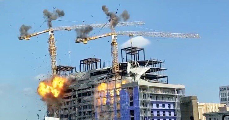 Взрыв был запланирован, и его сняли на видео. 