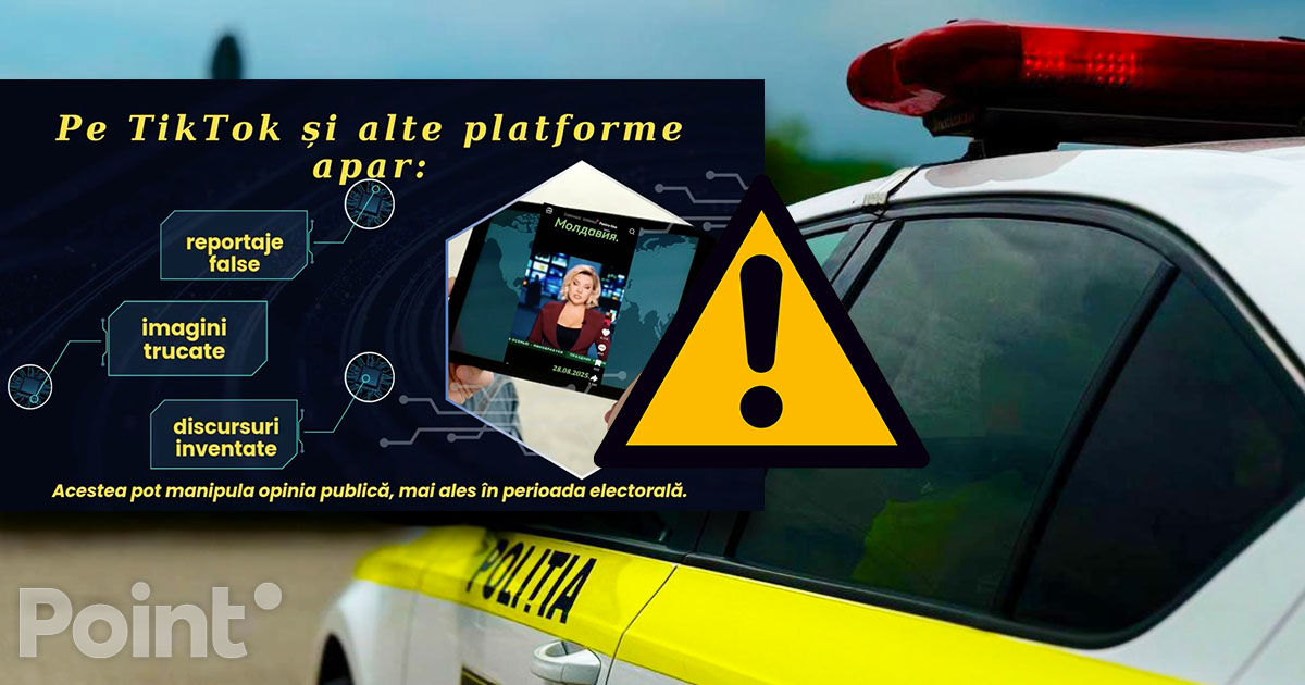  Poliția avertizează asupra imaginilor video false care se răspândesc pe rețelele de socializare.