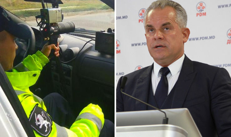 Plahotniuc: Stoparea şoferilor a devenit o hărţuire. Nouă regulă. Foto: Colaj Point