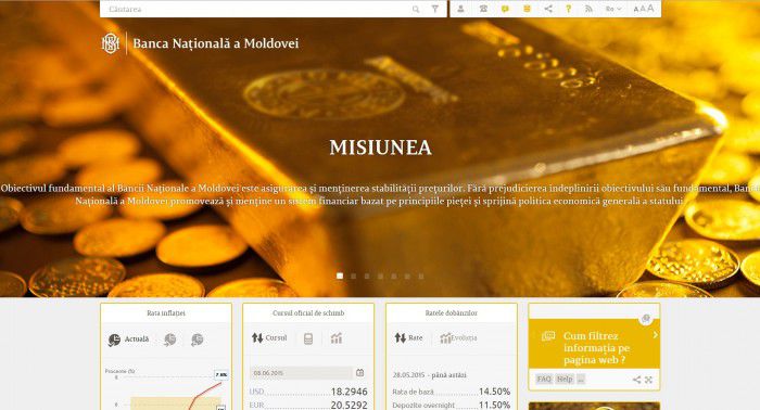 Noua pagină web a costat 391 de mii de lei. Foto: unimedia.info