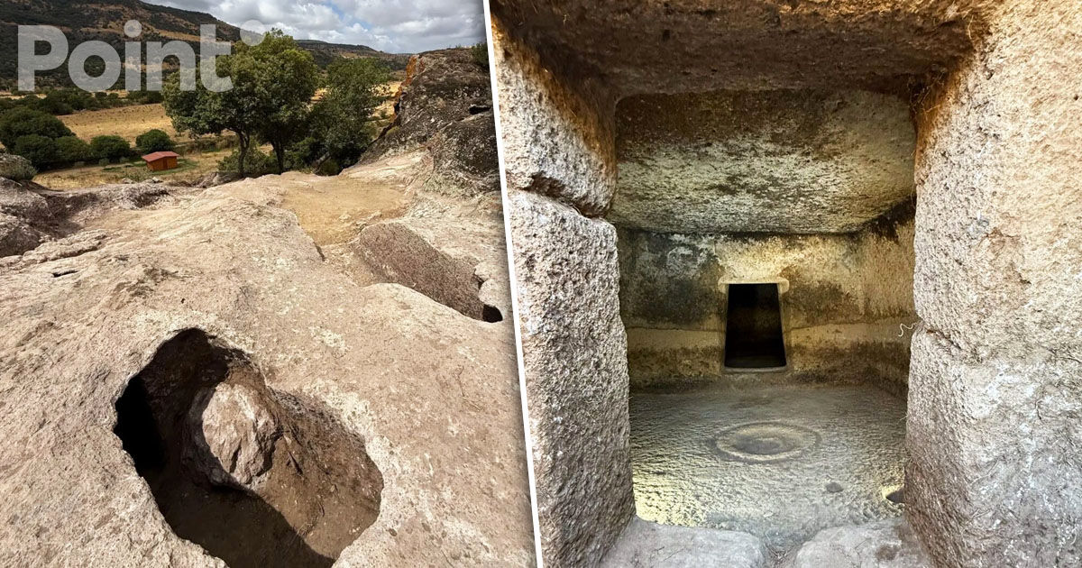 Trei morminte unice săpate în stâncă, descoperite în Sardinia: Sunt vechi de 5.000 de ani.