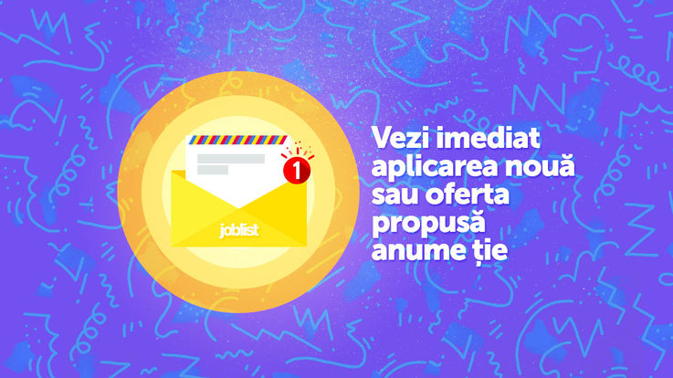 Acum JobList te anunță pe e-mail despre aplicări sau oferte