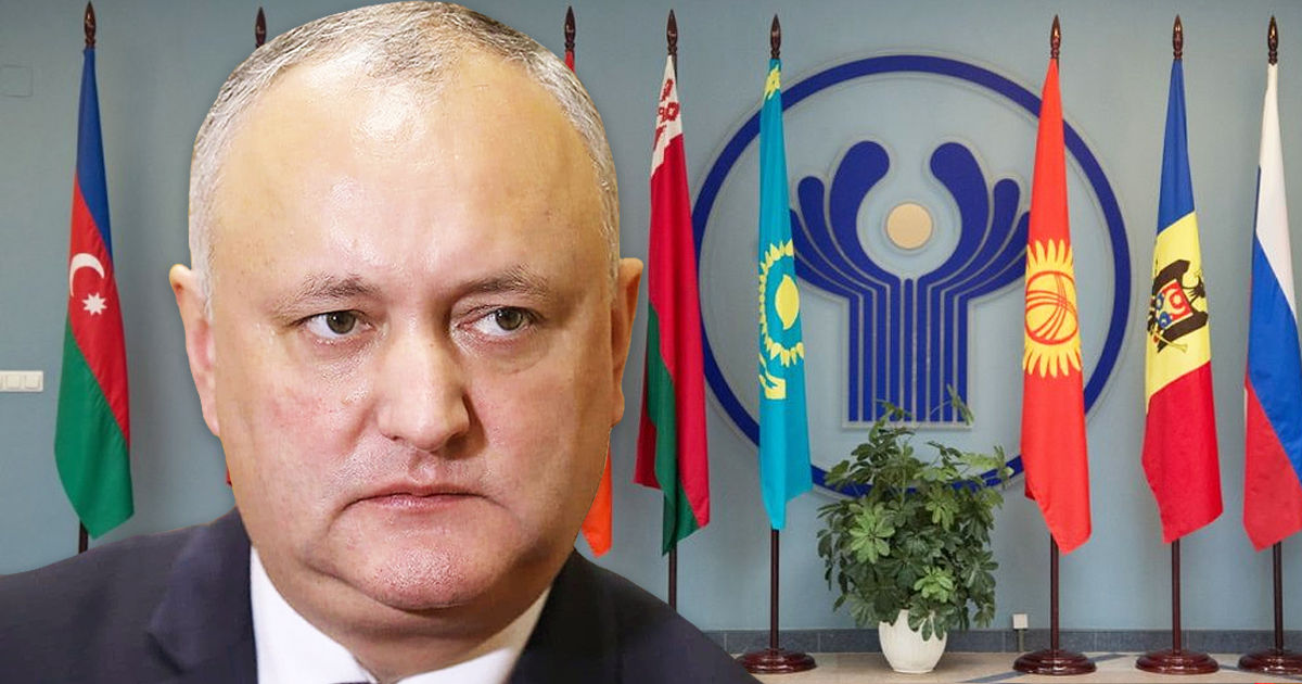 Додон: Молдова не может выйти из СНГ без решения всех членов Содружества. Коллаж: Point.md