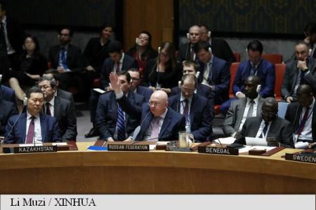ONU: Moscova a blocat prin veto un proiect de rezoluție privind ancheta asupra armelor chimice din Siria. Foto: Xinhua