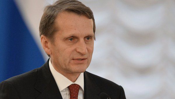 Cпикер Госдумы РФ Сергей Нарышкин.