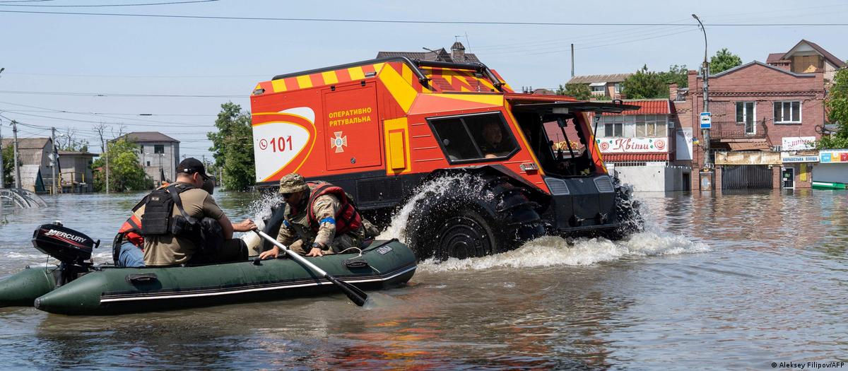 Каховская ГЭС: темпы подъема воды в затопленных районах снизились/