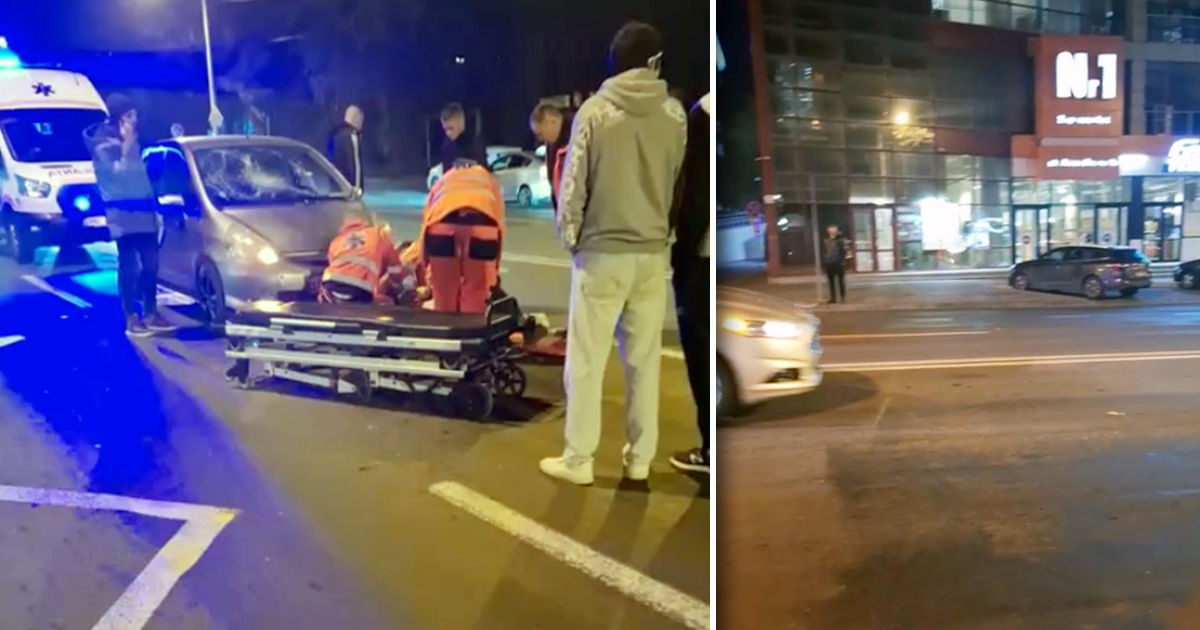 Un pieton, lovit de o maşină la Chişinău: Traversa strada neregulamentar.