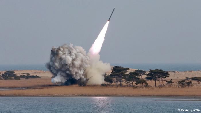 Пуск ракеты в КНДР.