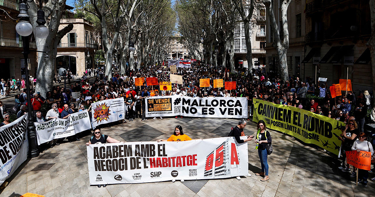 La Mallorca continuă protestele împotriva turismului excesiv.