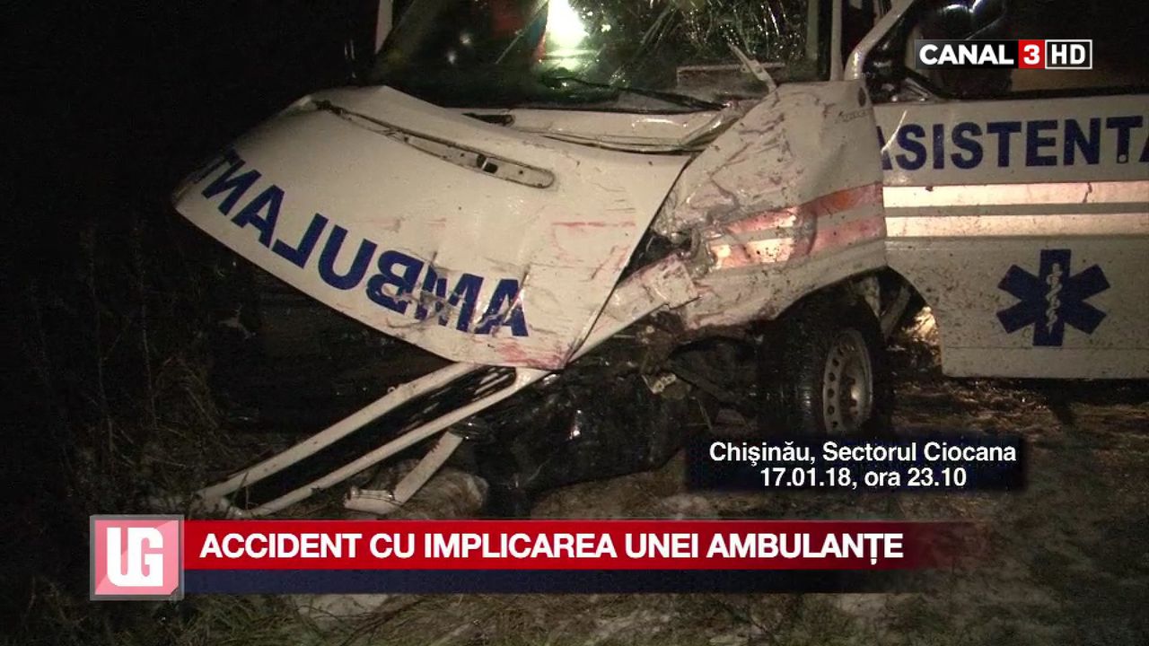 Detalii despre accidentul cu implicarea unei ambulanţe