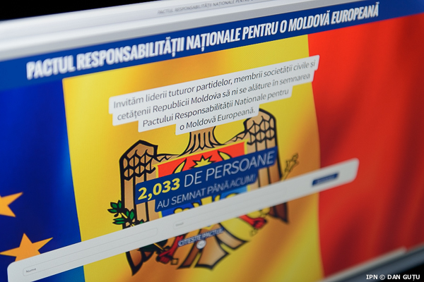 Пакт Национальной ответственности за европейскую Молдову был запущен в понедельник, 18 ноября, Либерально-демократической партией Молдовы. Фото: IPN