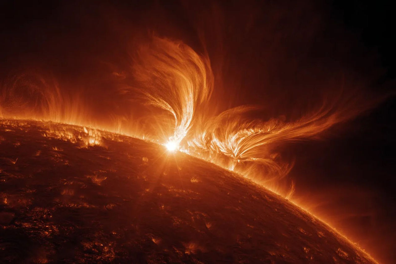 Pe Soare au avut loc 17 erupții puternice.