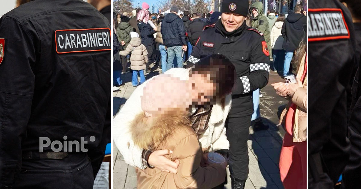 O minoră care s-a rătăcit, ajutată de carabinieri să ajungă la părinți.