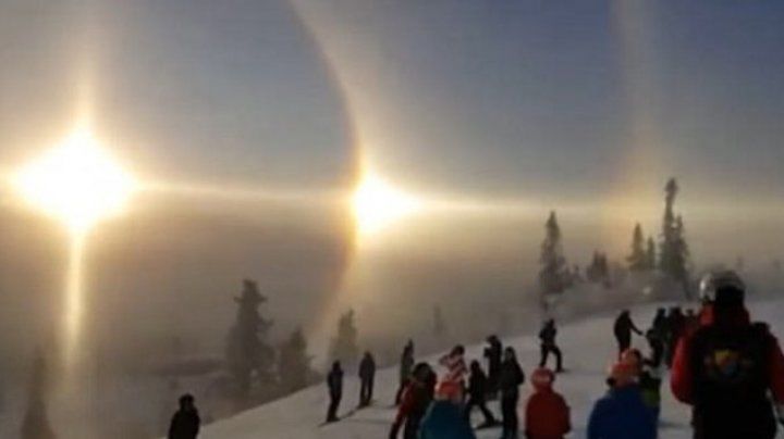 Spectacol pe cer în Suedia. Ce au observat localnicii