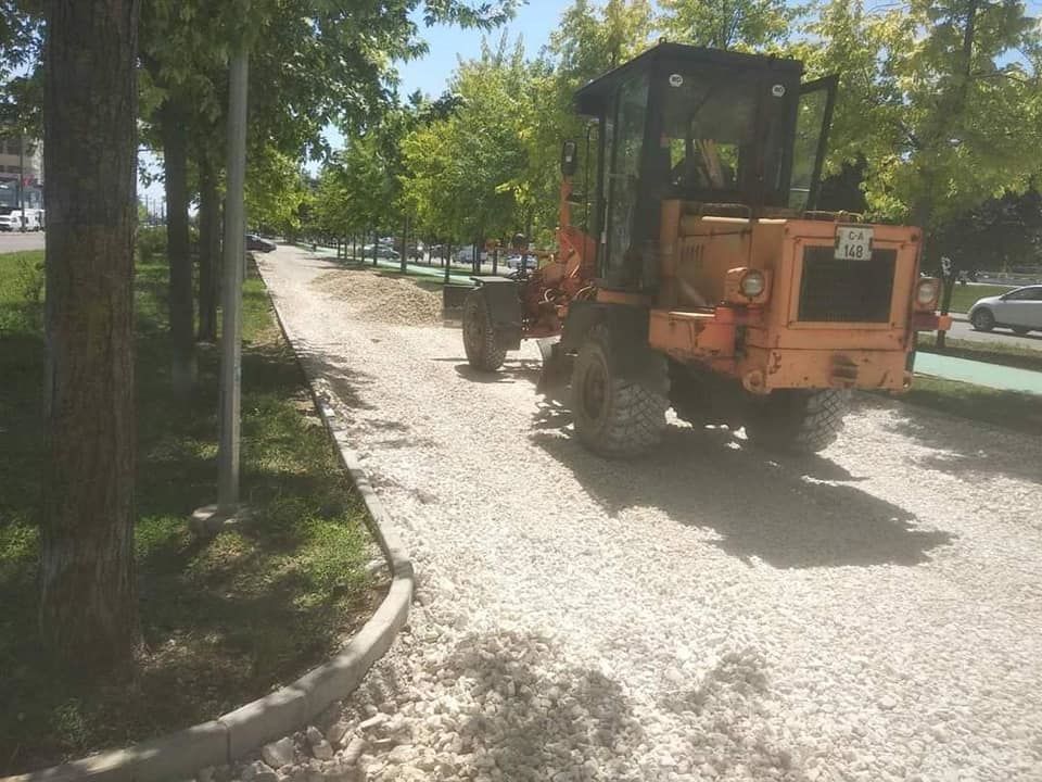 В столице продолжается обустройство аллеи на бульваре Мирча чел Бэтрын. 