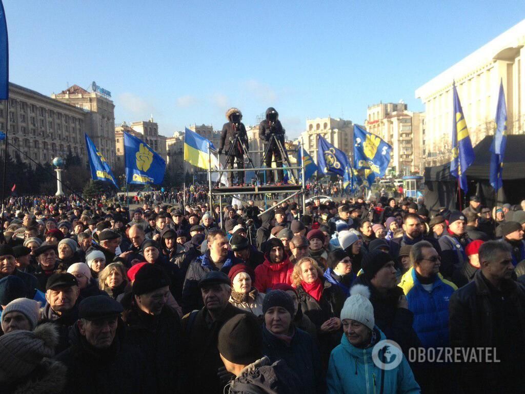 В Киеве накануне "нормандского" саммита собрался новый "Майдан".