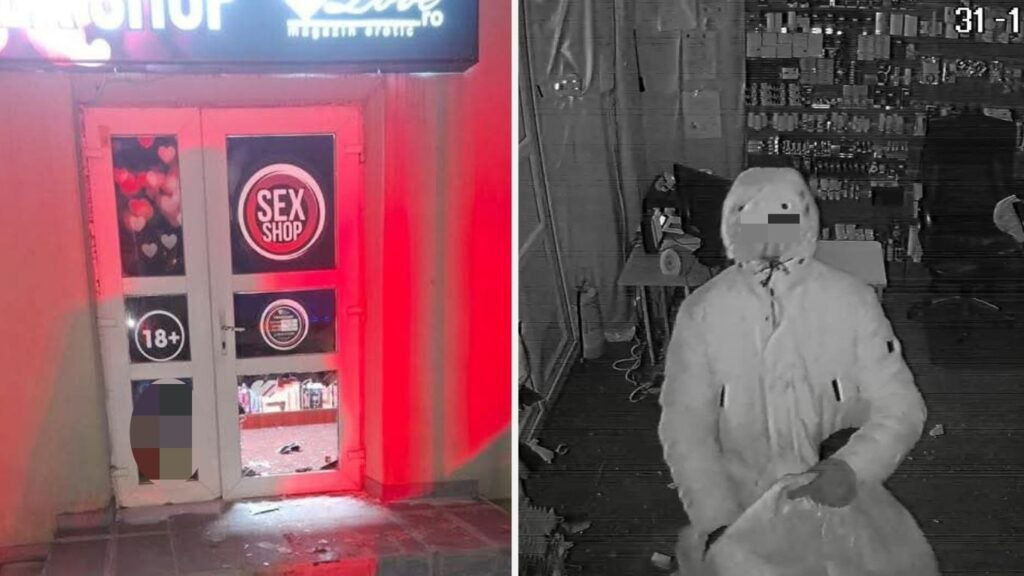 Un sex shop, jefuit în Suceava în noaptea de Revelion.