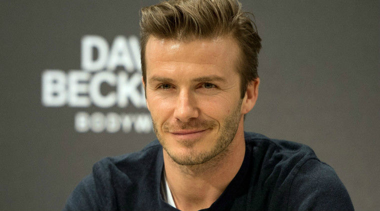 David Beckham, fosta vedetă a fotbalului englez.