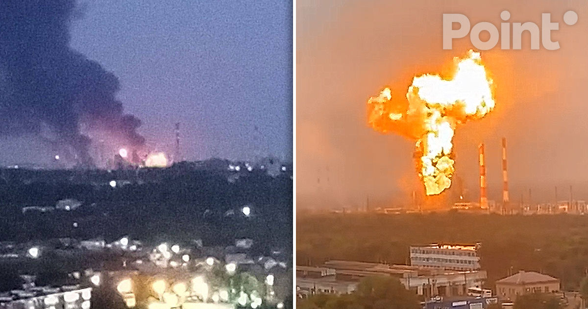 Mai multe regiuni ale Rusiei, atacate: Un incendiu a izbucnit la o rafinărie din Novokuibîșevsk.
