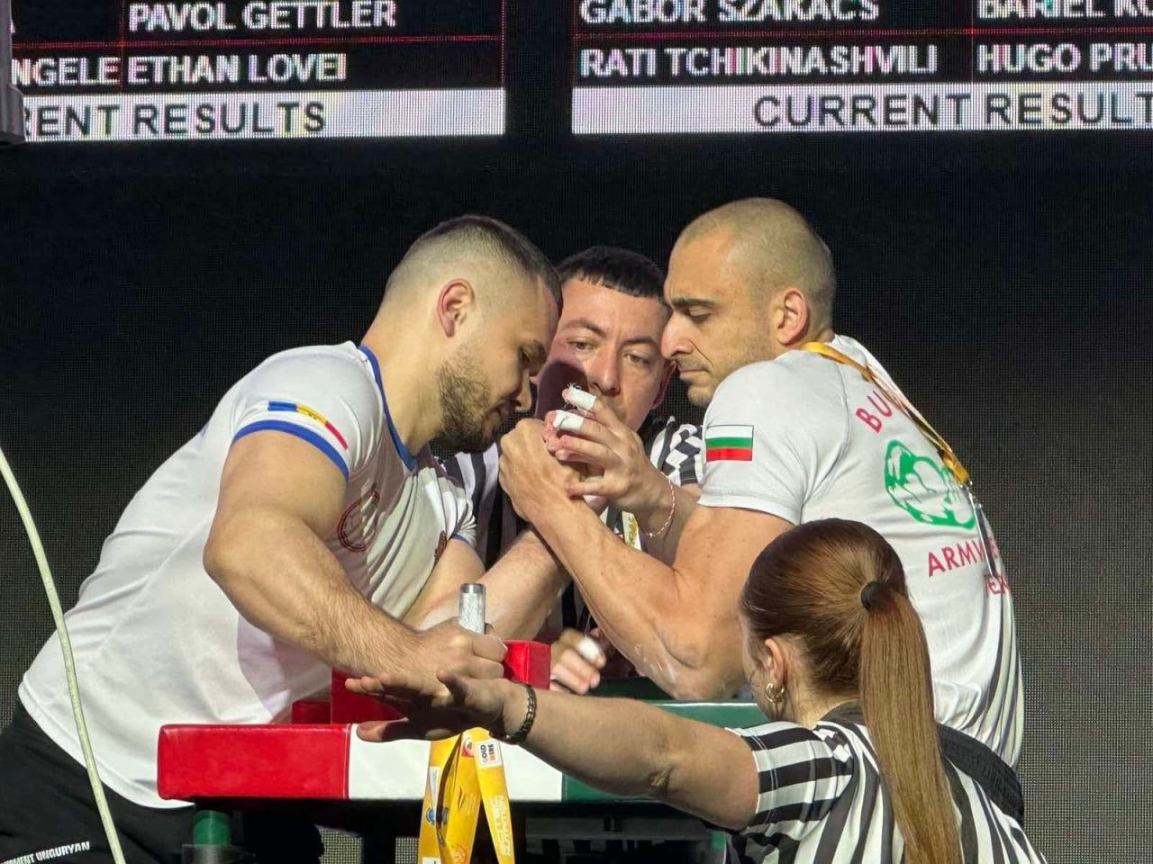 Daniel Procopciuc a devenit campion european la armwrestling.