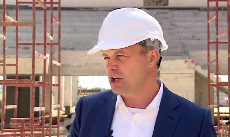 Андриан Канду посетил строительную площадку Arena Chișinău.