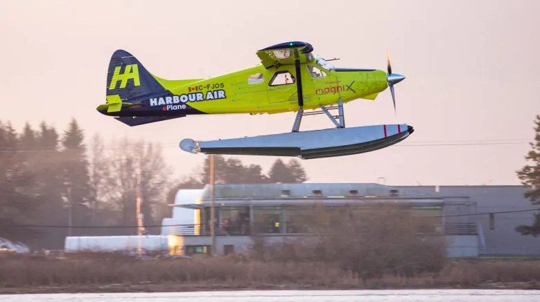 В Канаде совершил полет самолет, полностью работающий на электричестве.