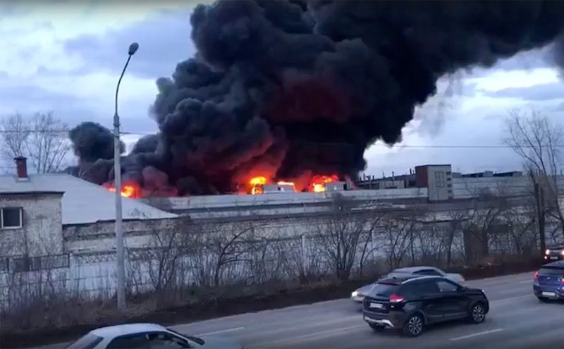 В России загорелся завод-производитель ракет «Сармат» и «Синева».