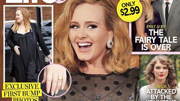 Adele a fost îmbrăcată într-o rochie clasică
