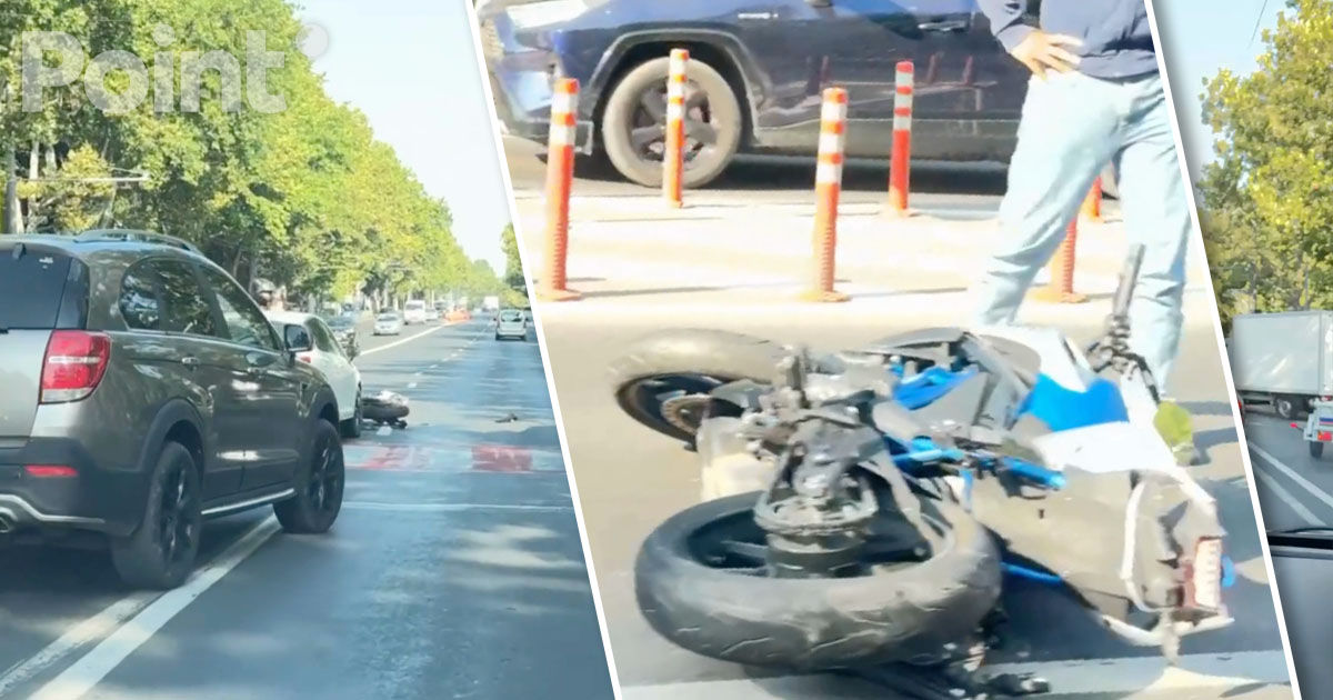 Accident cu implicarea unei motociclete la Chișinău.