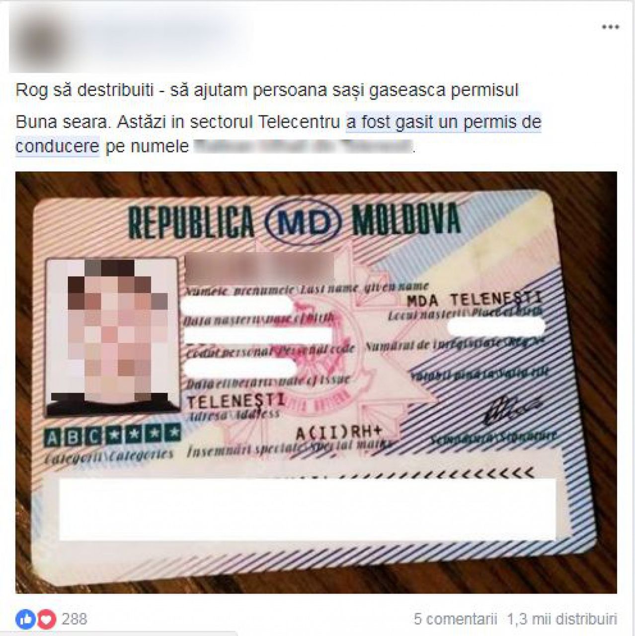 Persoanele care postează anunțuri cu acte găsite vor fi amendate
