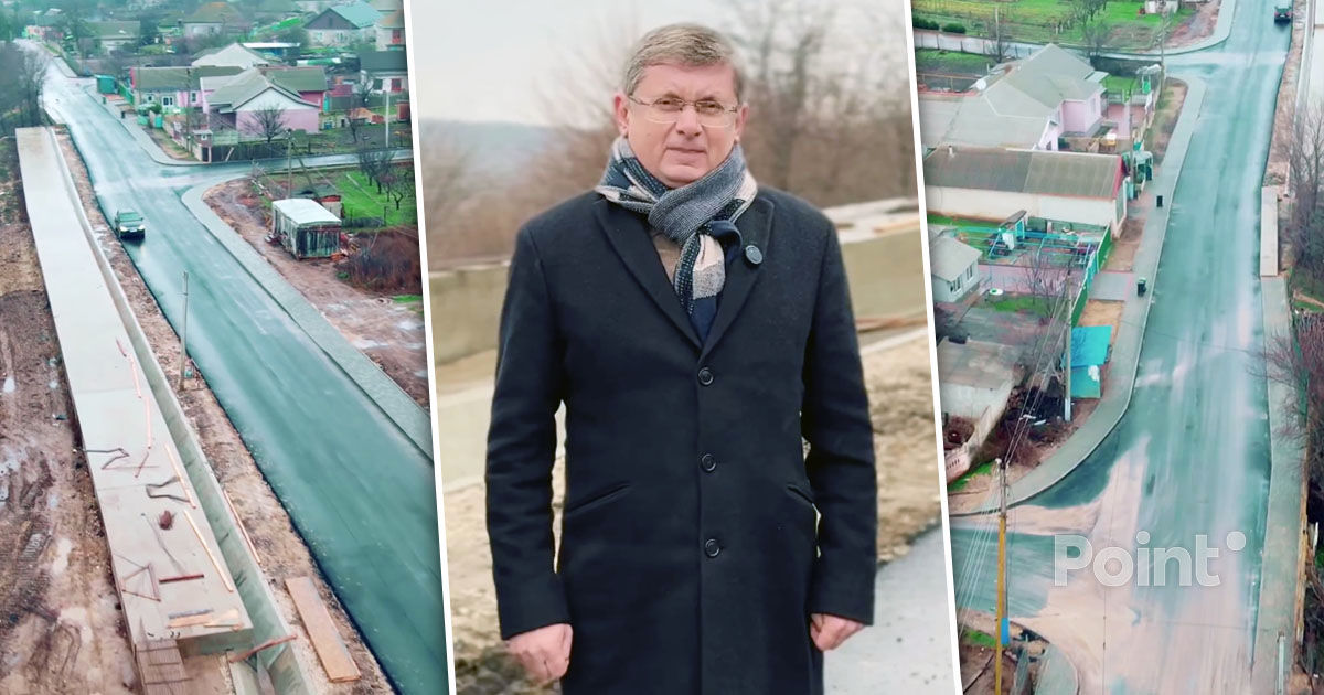 Igor Grosu a deschis un drum de 18 milioane de lei în satul său natal.
