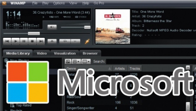 Microsoft pare interesat de achiziţia Winamp şi Shoutcast, deţinute momentan de AOL.