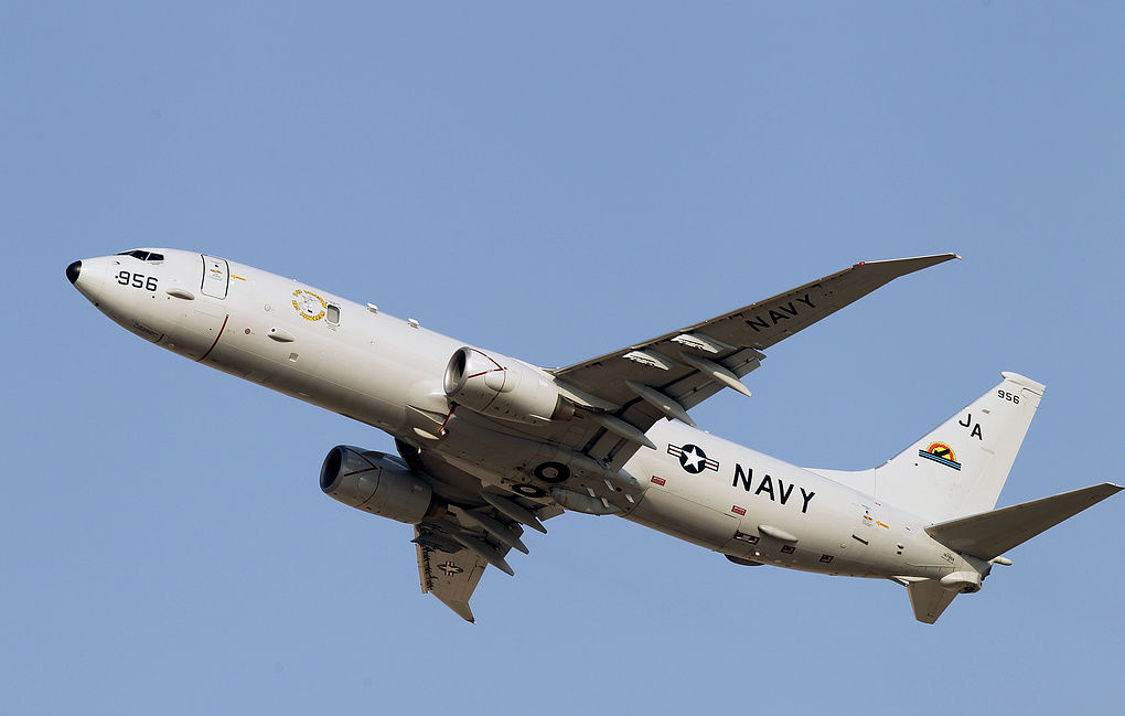 Су-27 перехватил американский самолет-разведчик P-8A Poseidon над Балтийским морем.
