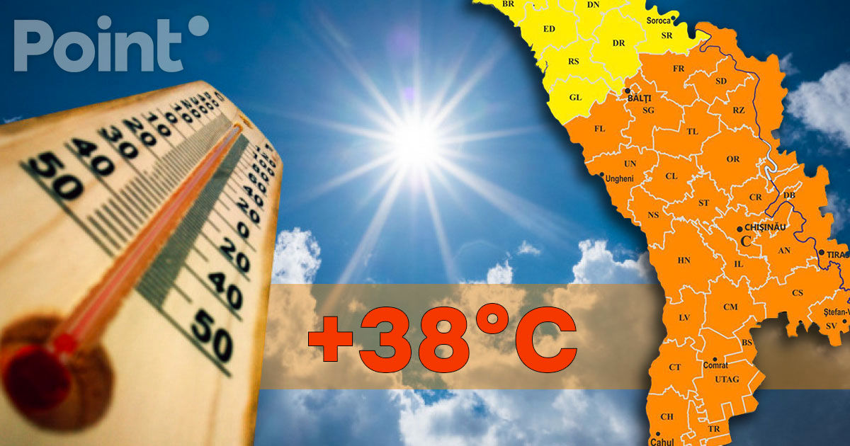 Meteorologii au emis Cod Galben și Portocaliu de caniculă: Se așteaptă până la +38°C.