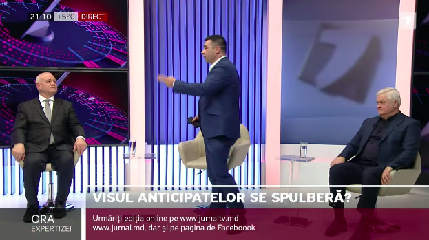 Недовольный критикой в адрес Додона депутат ПСРМ покинул студию Jurnal TV.