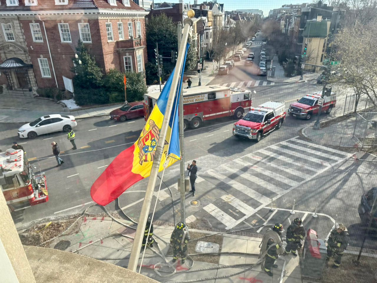 Incendiu la Ambasada R. Moldova în SUA.