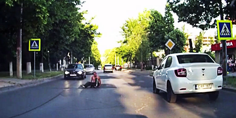 Incidentul a avut loc pe strada Vasile Lupu, din capitală.