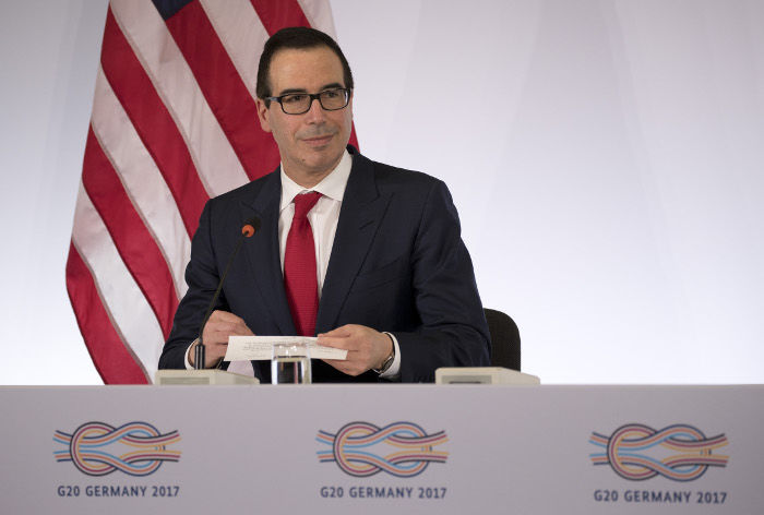 Министр финансов США Стивен Мнучин.