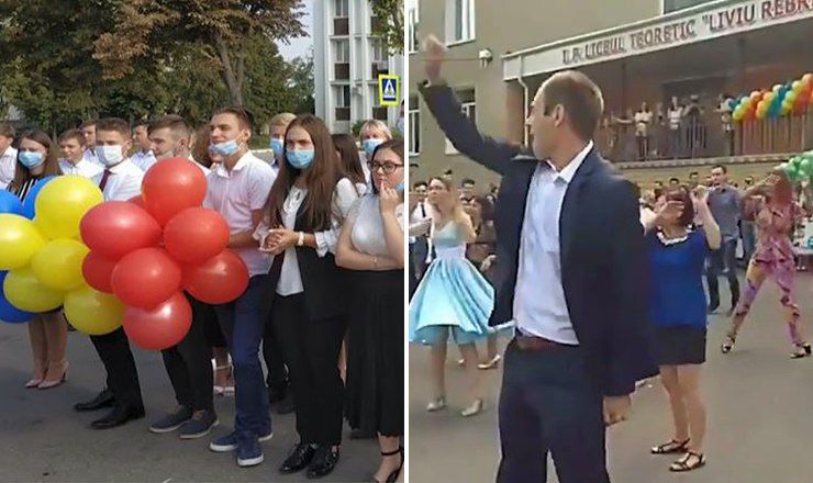 В некоторых лицеях оригинально отметили первый день учебы.