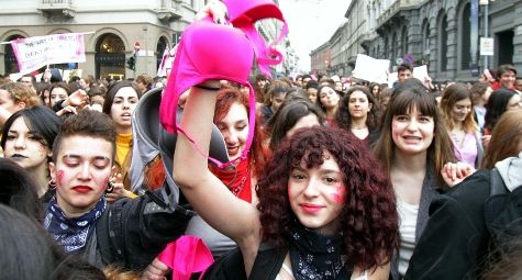 В Италии 8 Марта отмечают забастовками и демонстрациями.