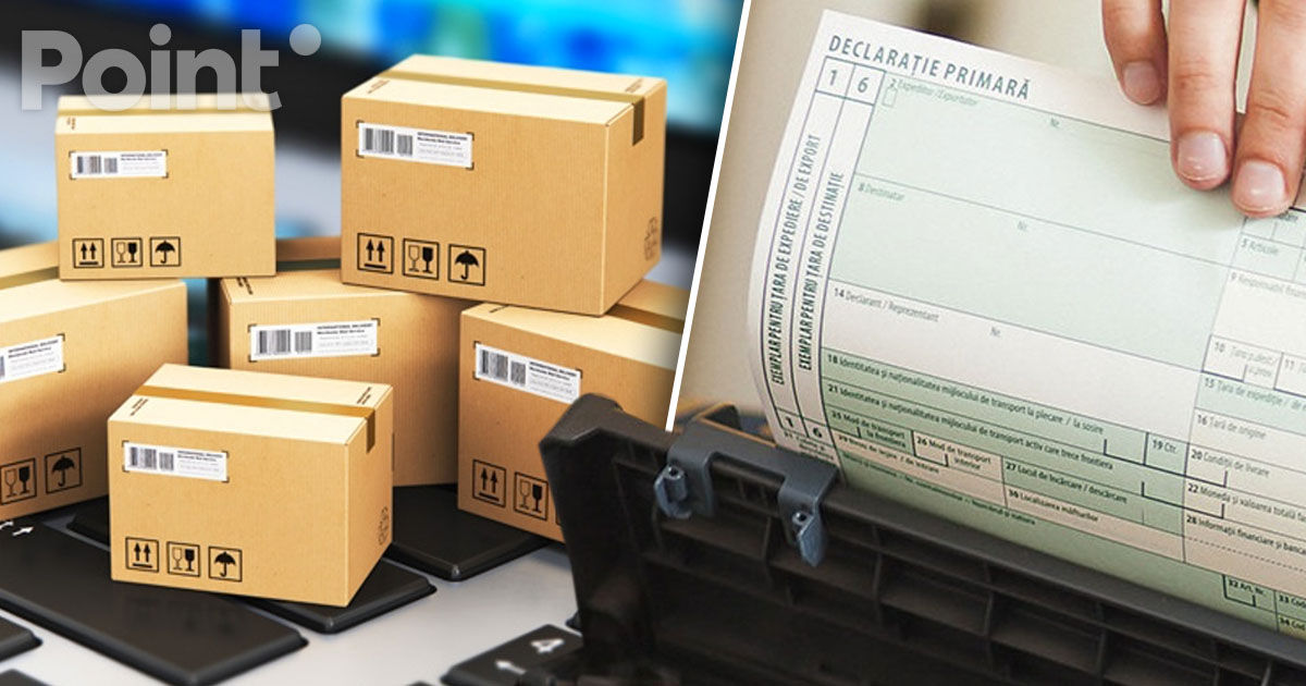 La primirea coletelor cu o valoare mai mare de 150 de euro, declarația vamală poate fi completată online.