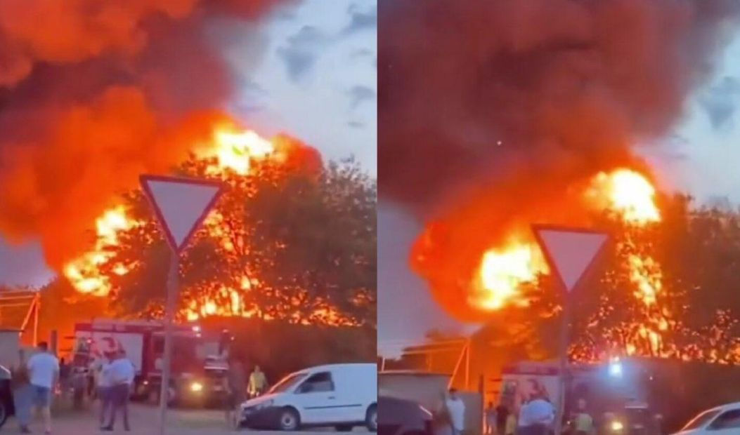 В Сорокском районе произошел пожар на предприятии.