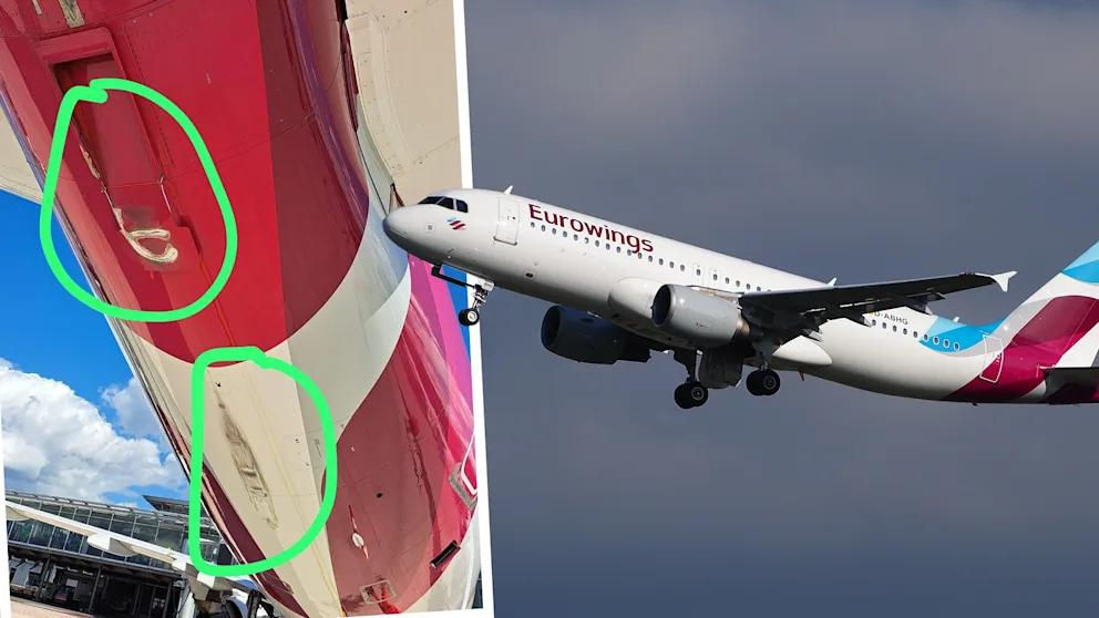 Un avion s-a lovit cu coada de pista de aterizare în orașul german Paderborn.
